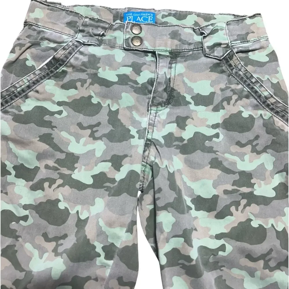 The Children's Place Green Camouflage Pants 6x/7